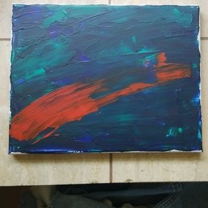 small dark colour painting